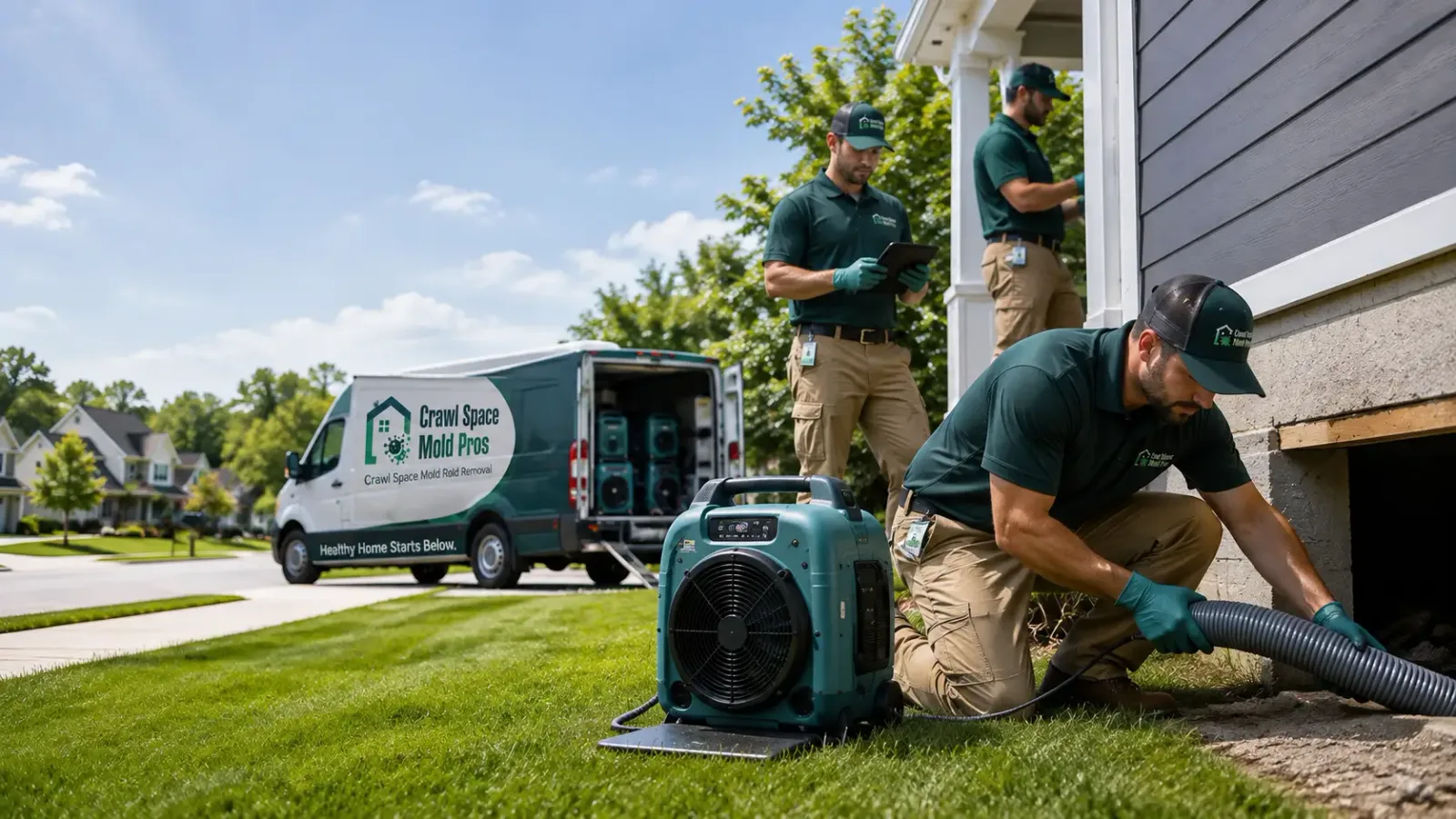 Crawl Space Mold Removal in Hudson, WY